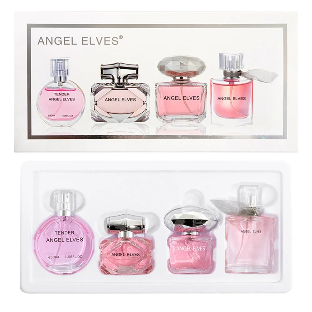 Gift Box 4Pcs Set Perfume Women 120ml Club De Nuit Perfumes De Mujer Lasting Fragrance Parfum Femme Floral Fruity Scent Spray