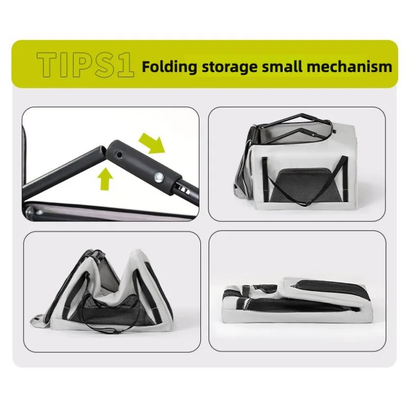 2-in-1 Small Pet Stroller + Pet Backpack for Dogs and Cats Small Pet Stroller for Going Out Lightweight and Foldable pet carrier