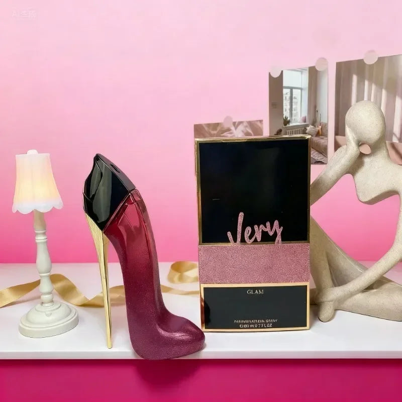 New 80ml Women's Luxury Floral Elegant High Heel Bottle Design Lasting Fragrance Sexy Spray Fashion Deodorant Perfume Gift