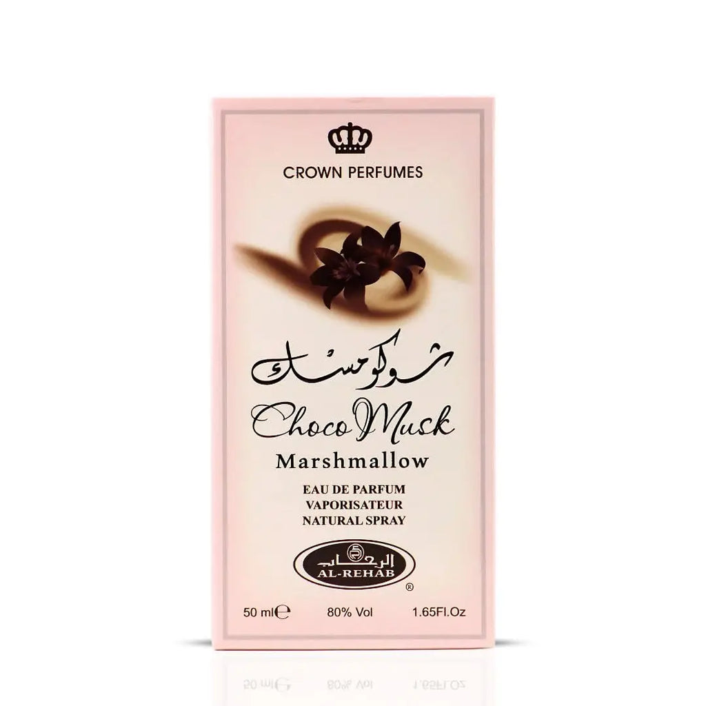 Al-Rehab Choco Musk Marshmallow Eau de Parfum for Women - 50ml (1.65 oz) | Gourmand Perfume with Strawberry, Marshmallow & Cocoa