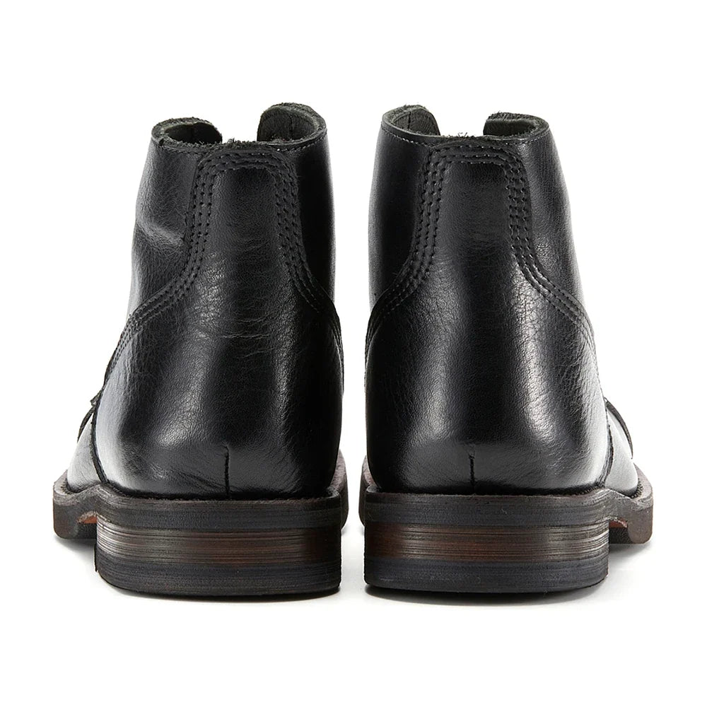 Luxury Classy Handmade Precision Stitch Wear-Resistant Casual Men Boots Genuine Leather Shoes