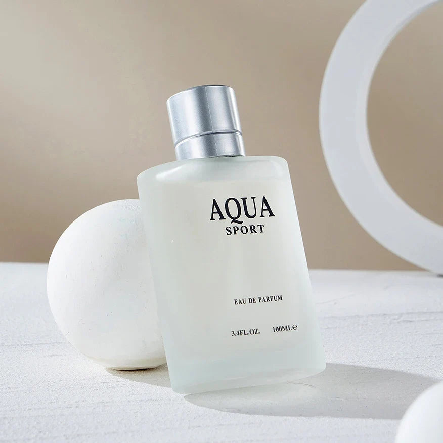 AQUA Perfume for Men EDP 100ML 3.4FL.OZ, Aquatic Aromatic Eau de Parfum, Fresh Lime Musk Ocean Fragrance Spray Men‘s Cologne
