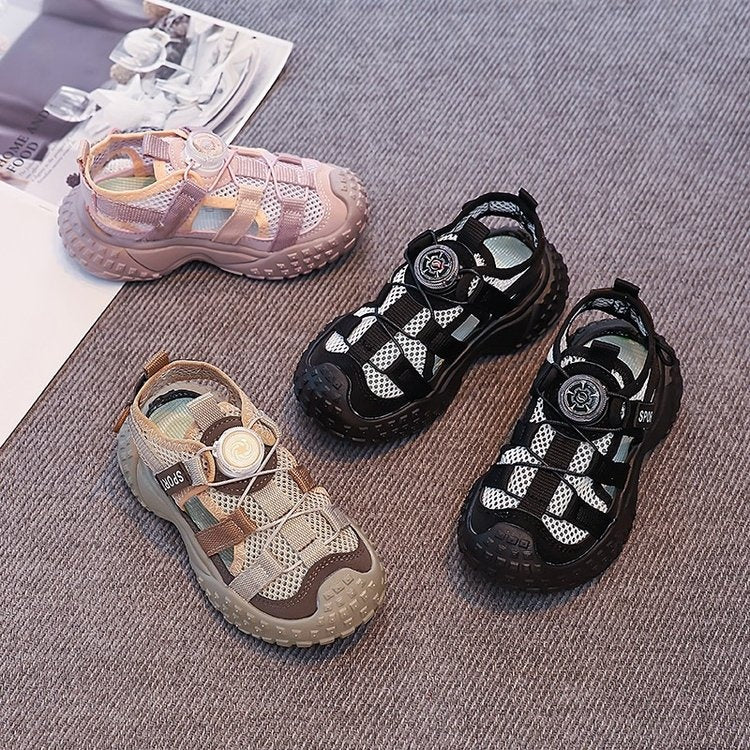2025 New Summer Hollow Breathable Sandals, Ultra Light Soft Sole Dad Sneakers, Unisex Boys Girls Casual Sports Sandals