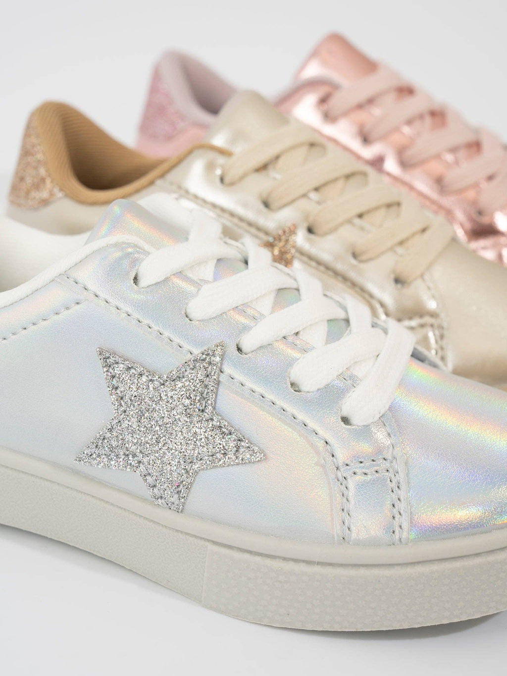 Girls' Sparkle metallic sneaker