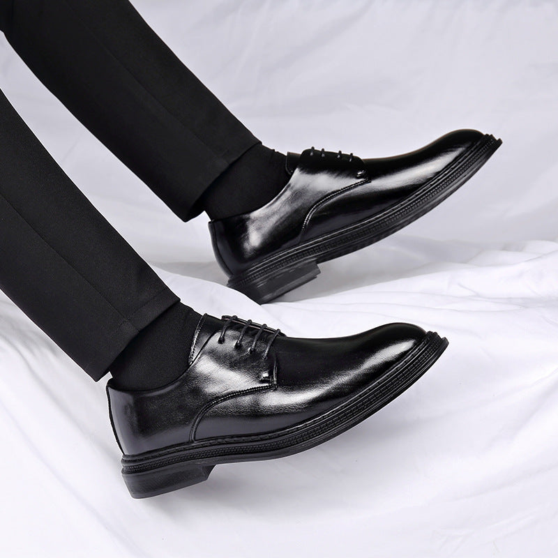 Men's Suit Leather Shoes Autumn And Winter Dress Wedding Groom Lace-up
