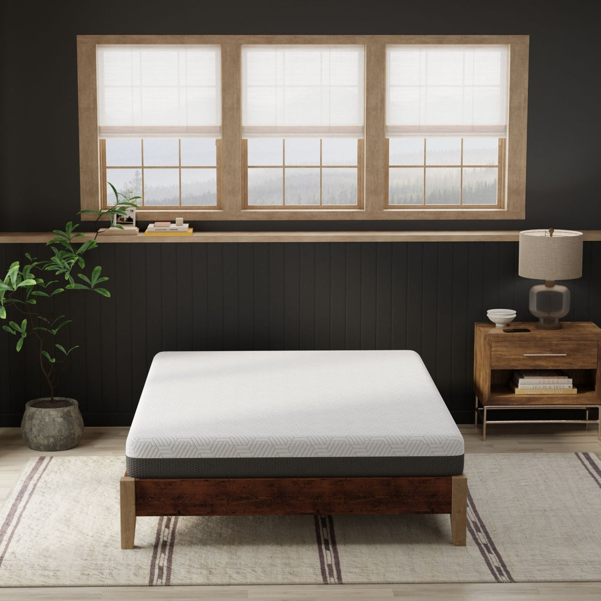 Pur Chill 8" Firm Hybrid Mattress with Phase Change Cooling Fabric - White
