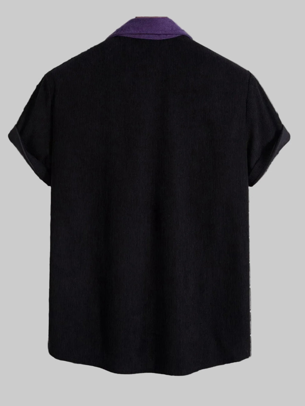 Men's Full Size Classic Color Block Short Sleeve Shirt