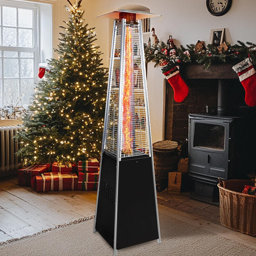 48,000 BTU Pyramid Patio Heater with Quartz Glass Tube