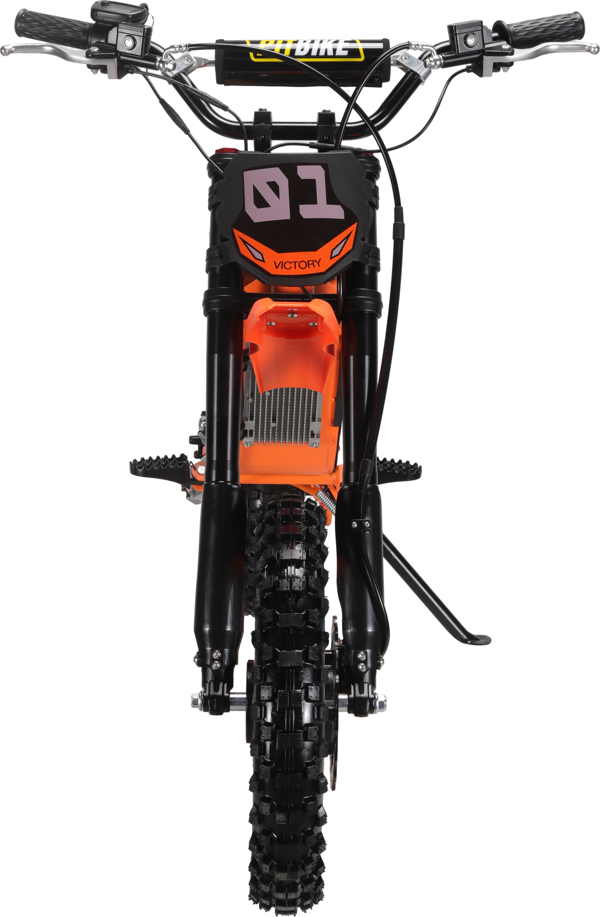 Electric Dirt Bike 48V 1000W with Dual Suspension - Black