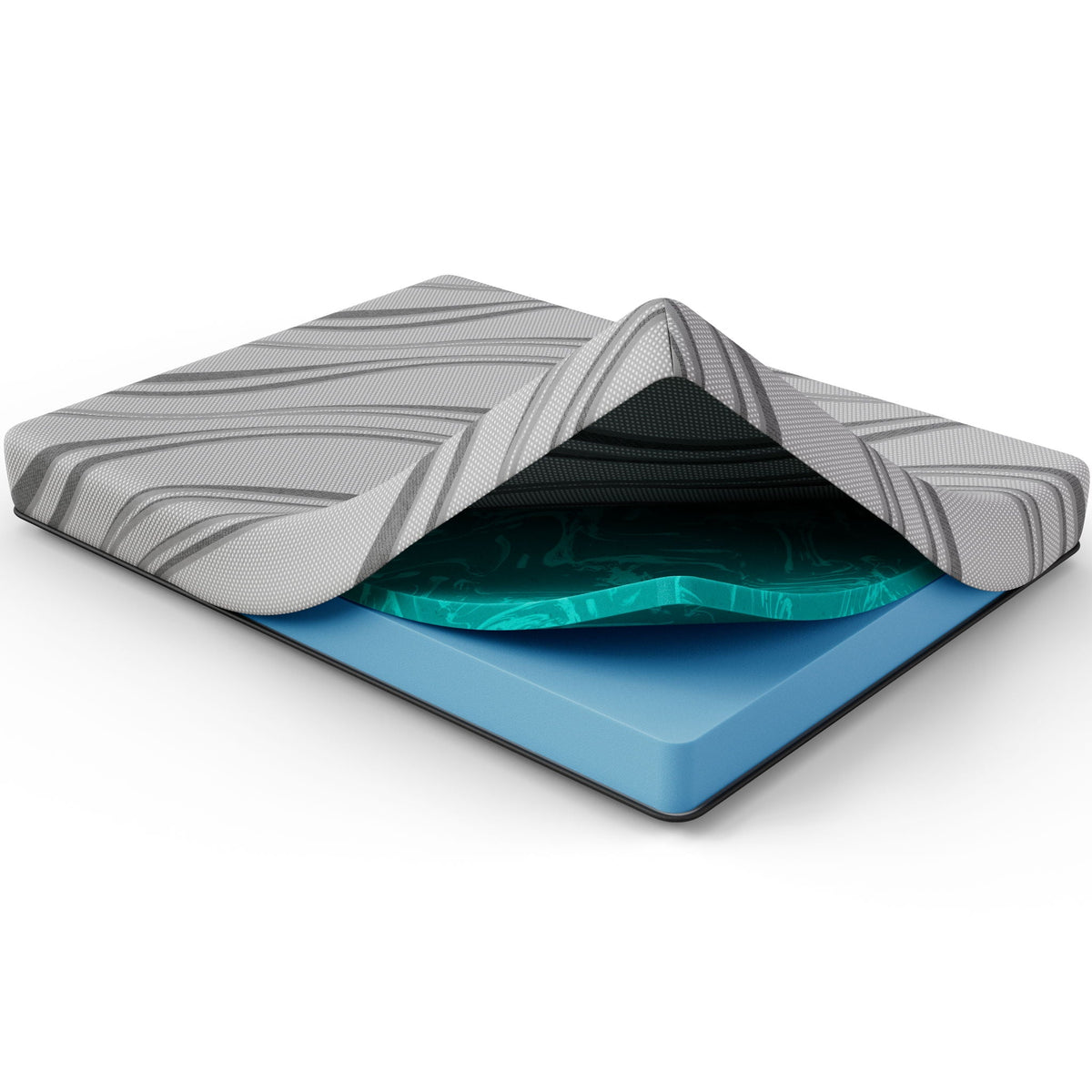 8" Pro Gel Foam Firm Hybrid Mattress with Cooling Gel - Dark Gray
