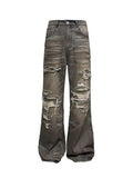 Retro Loose Bootcut Wide-leg Denim Jeans For Men