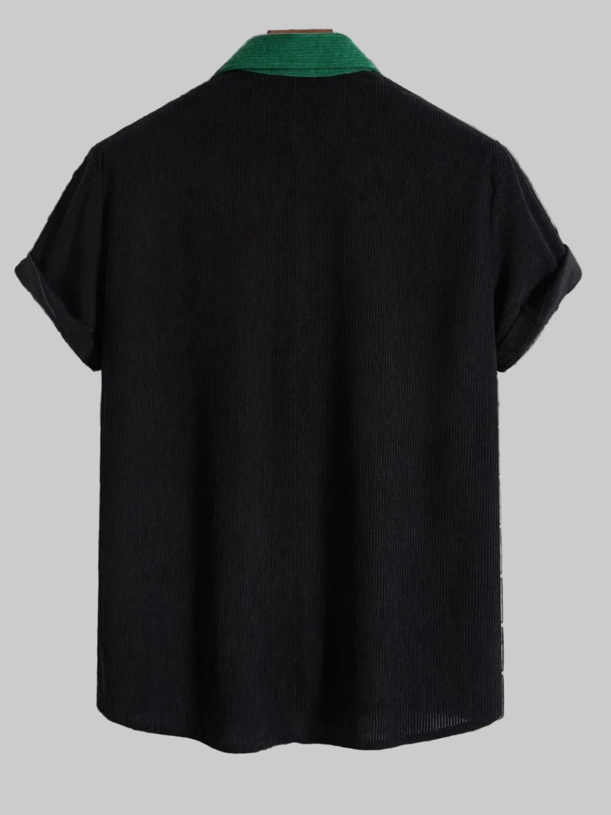 Men's Full Size Classic Color Block Short Sleeve Shirt