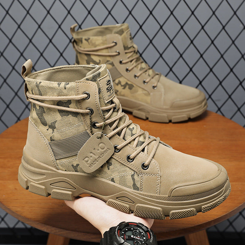 Men's British-Style Mid-Cut Hiking Boots