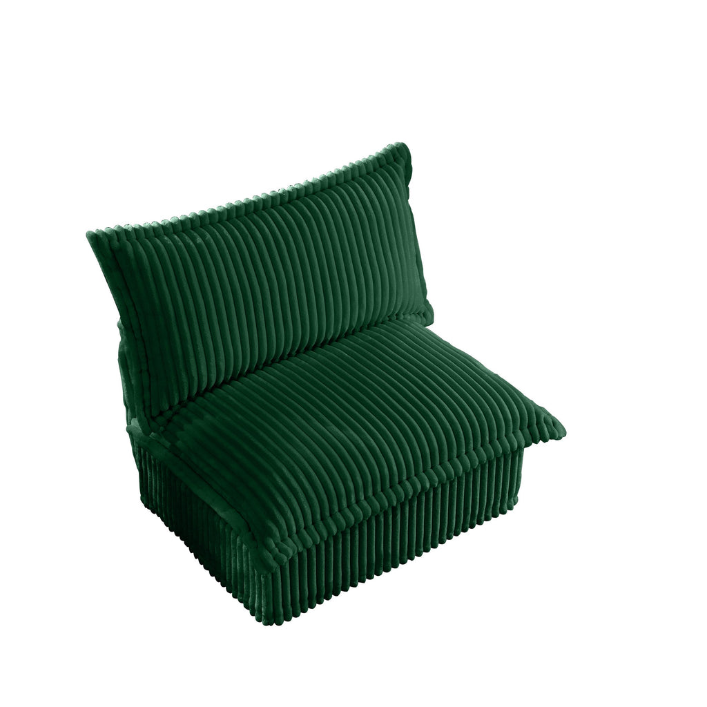 Armless Sofa - Green
