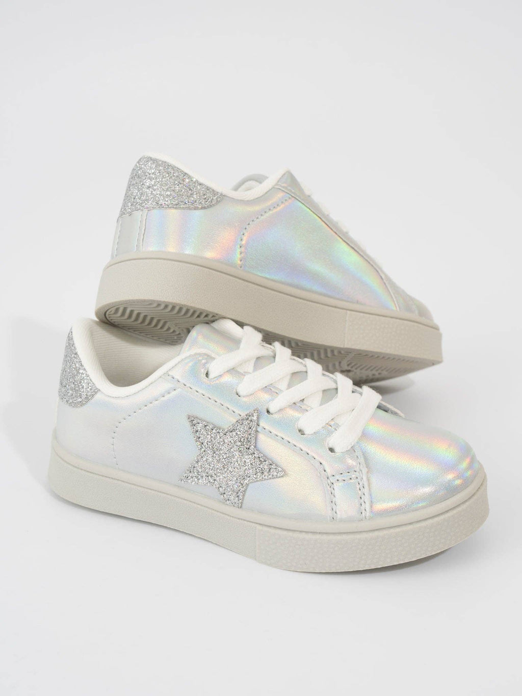 Girls' Sparkle metallic sneaker