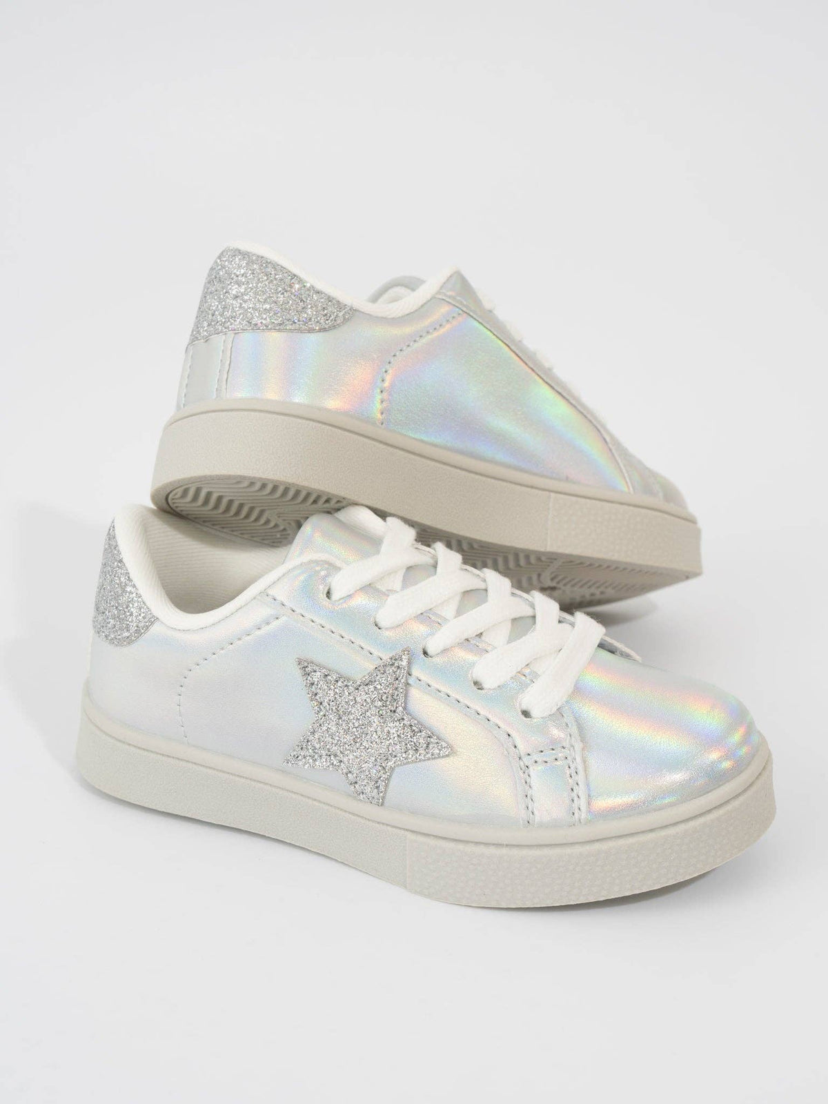 Girls' Sparkle metallic sneaker