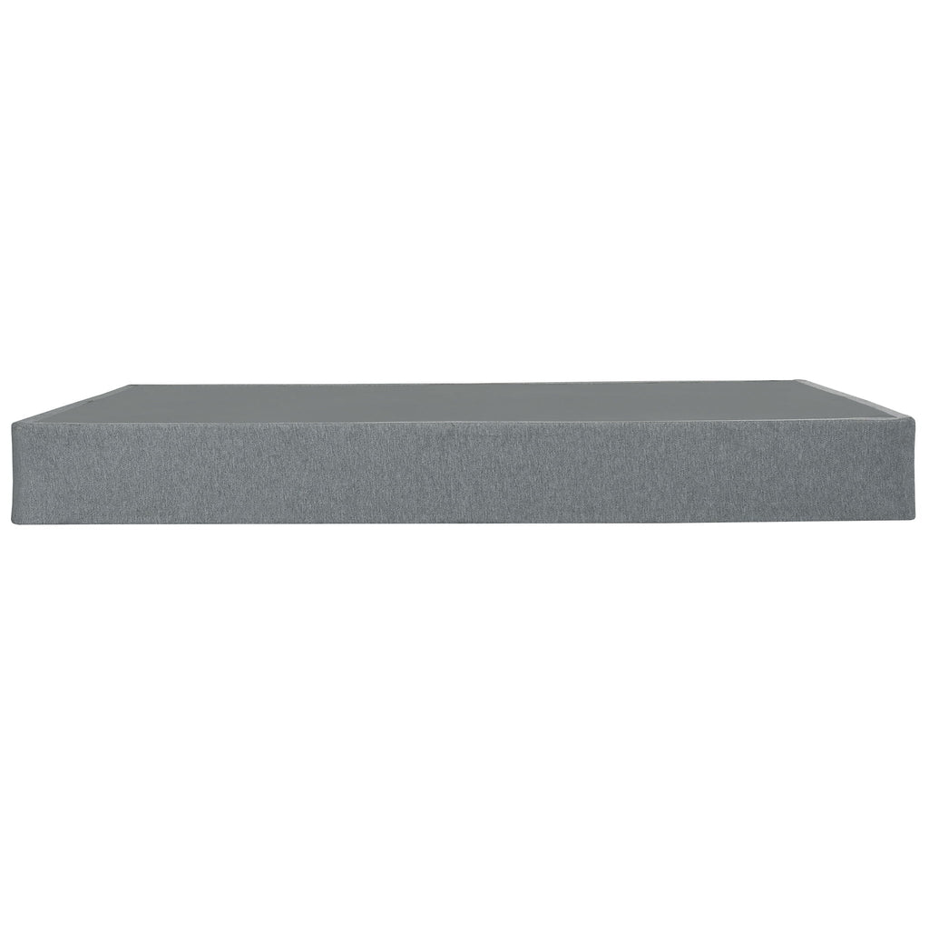 Foldable 9" Twin Size Metal Mattress Box Spring Foundation Bedroom Furniture Bed Base - Gray