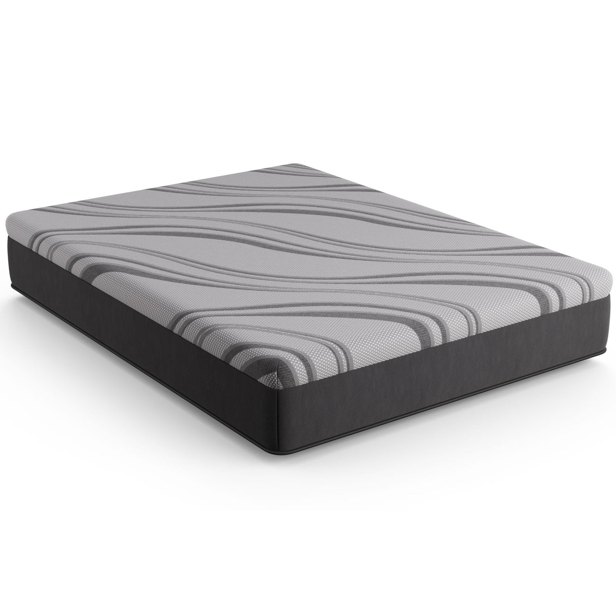 12" Pro Gel Hybrid Medium Mattress with Cooling Gel Memory Foam - Dark Gray