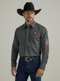 Wrangler - Men's Western Logo Long Sleeve Shirt  - 112330376