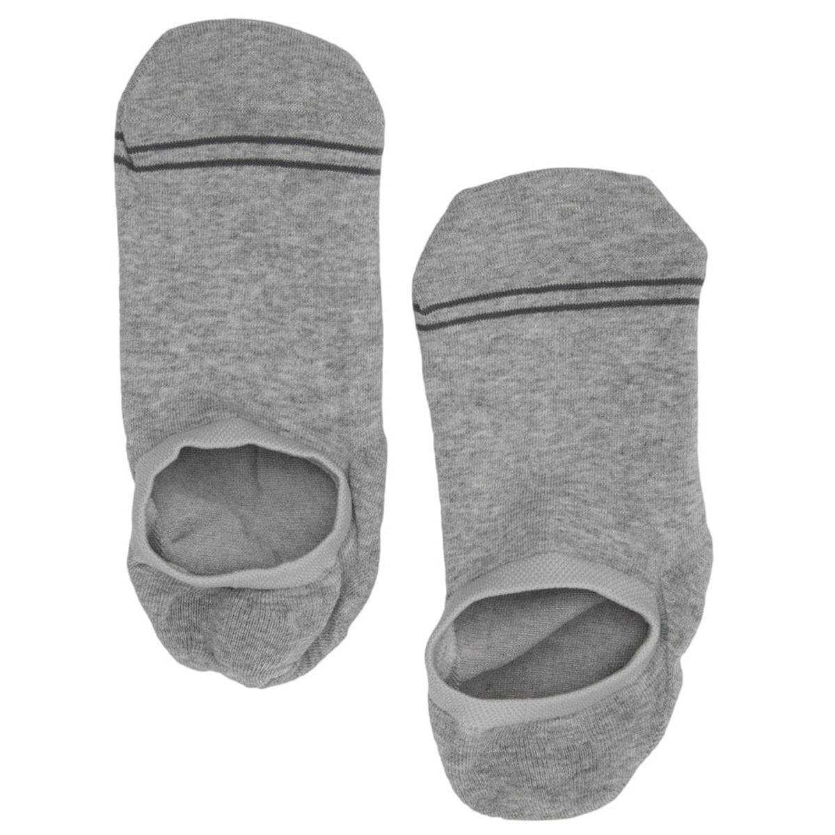 Grey No Show Socks - 3-Pack