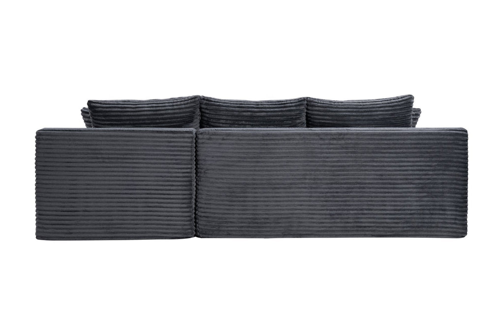 94.5" Cloud Modular Sectional Sofa Couch with L-Shape Chaise, Modern Minimalist Upholstered Couches, Deep Seat Corner Couch – Model W5515P479905