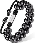 High Power Magnetic Hematite Bracelet Double Row