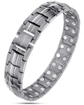 Ultra Strength Magnetic Therapy Bracelet Gunmetal Gray Classic