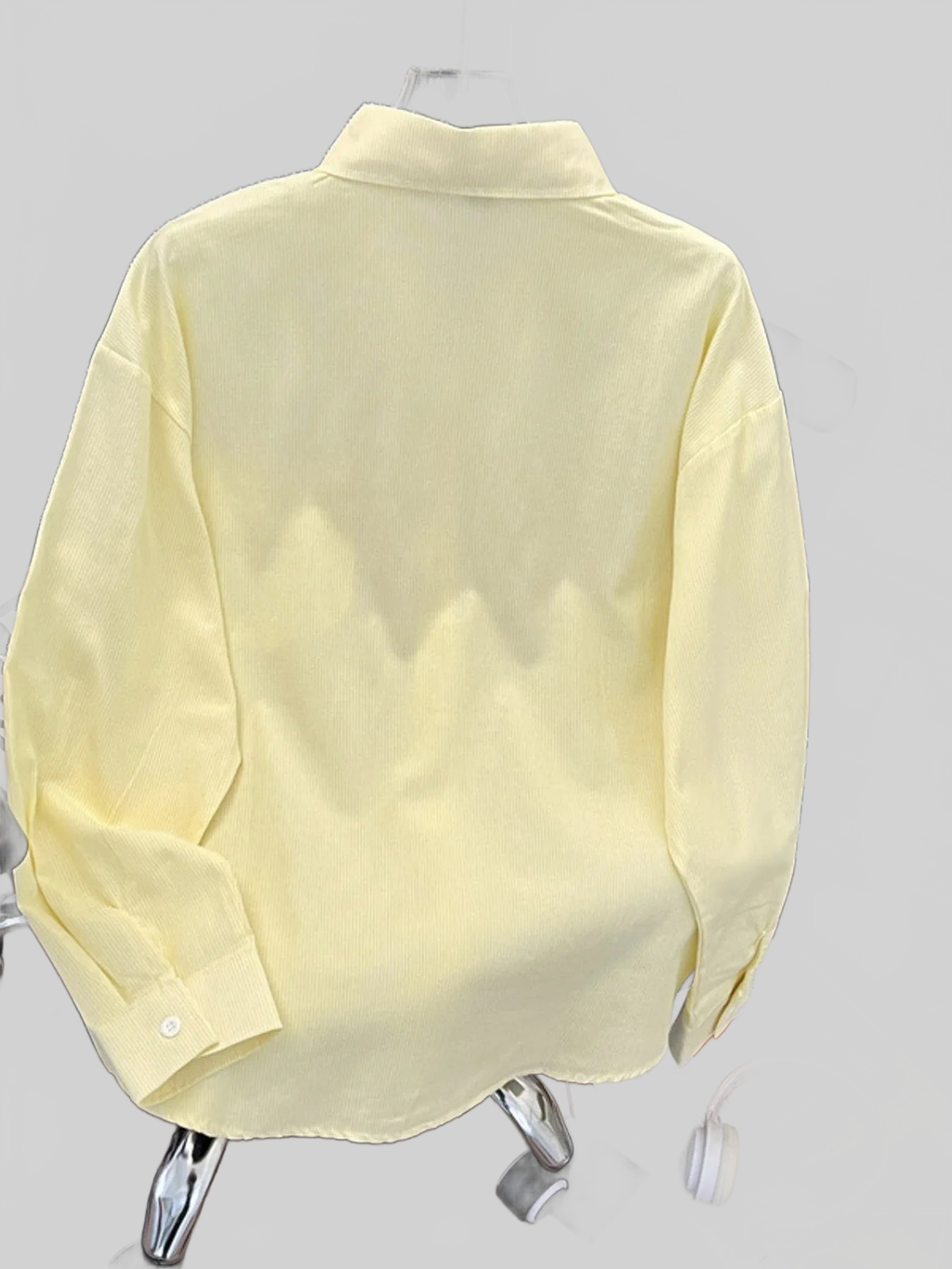 Men's Pocketed Long Sleeve Button-Up Shirt, M–3XL