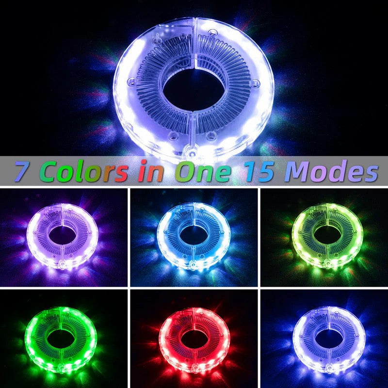 Multi Colored Bike Hub Light