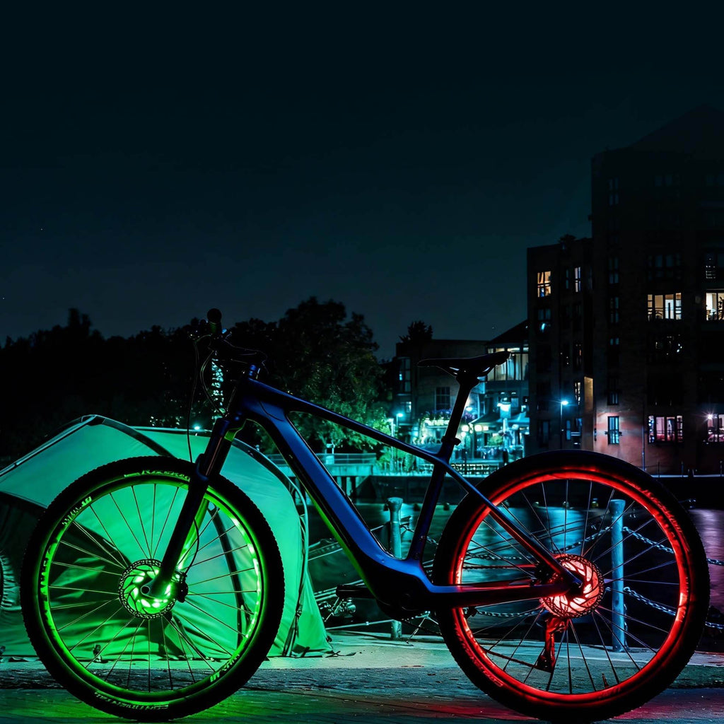 Multi Colored Bike Hub Light