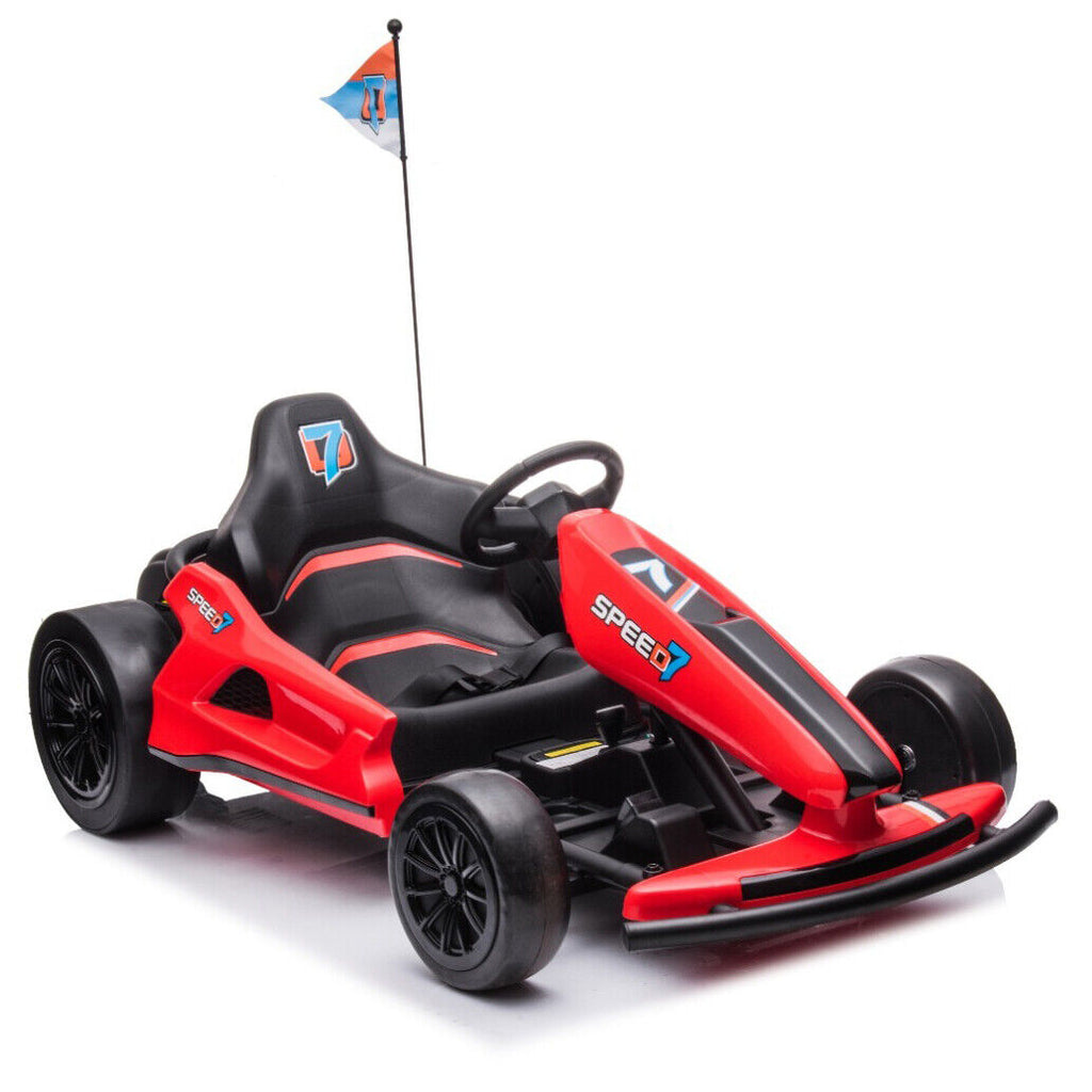 24V Kids Electric Racing Car with Drift Mode - Battery Powered Ride-on Toy