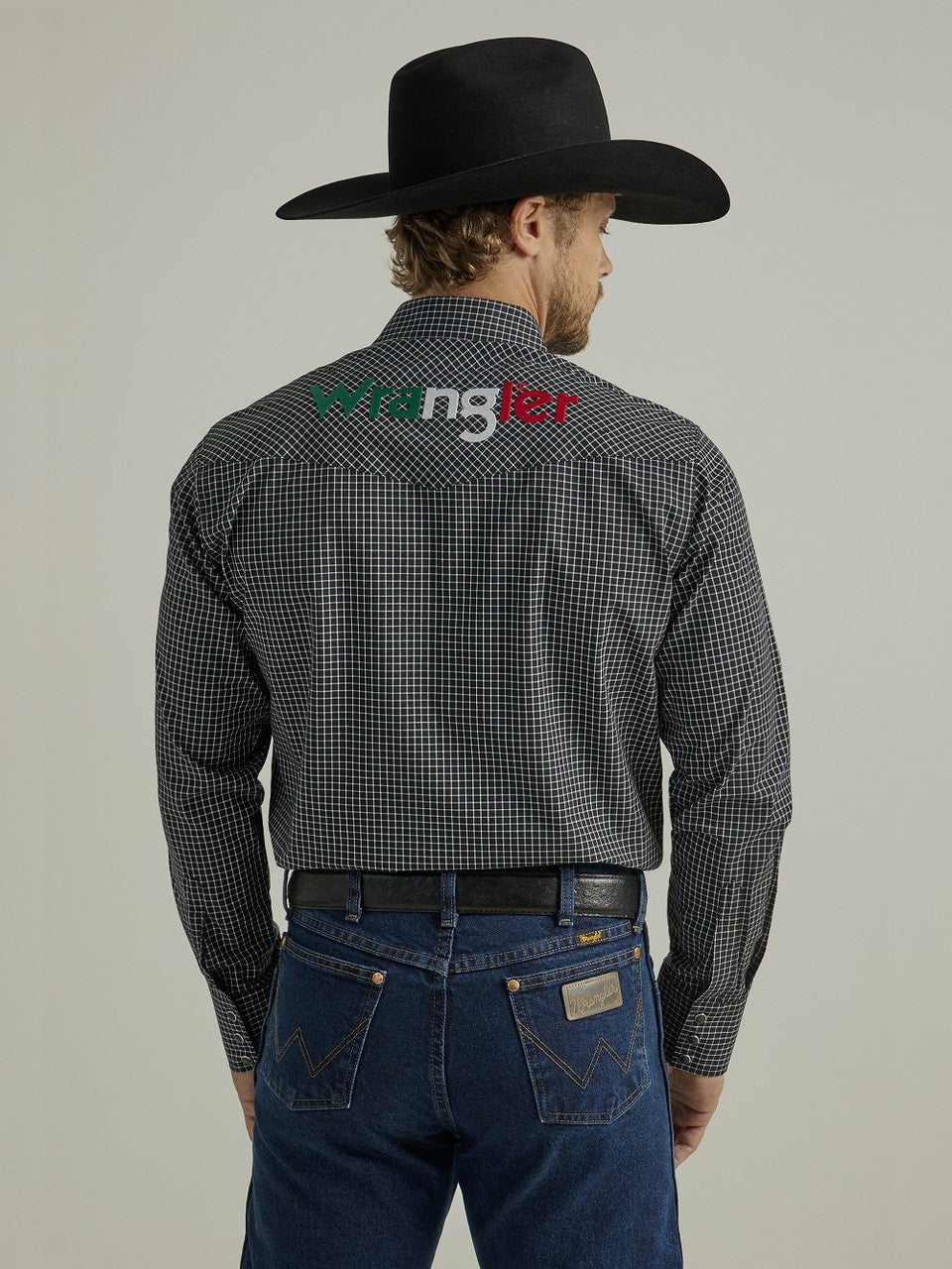 Wrangler - Men's Western Logo Long Sleeve Shirt  - 112330376