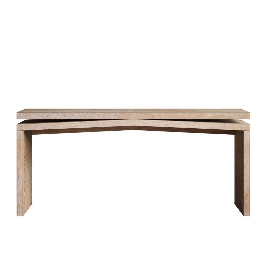 65-Inch Rustic Solid Wood Veneer Console Table, Long Farmhouse Entryway Sofa Table for Living Room, Hallway, Behind Couch, Apartment, Antique
