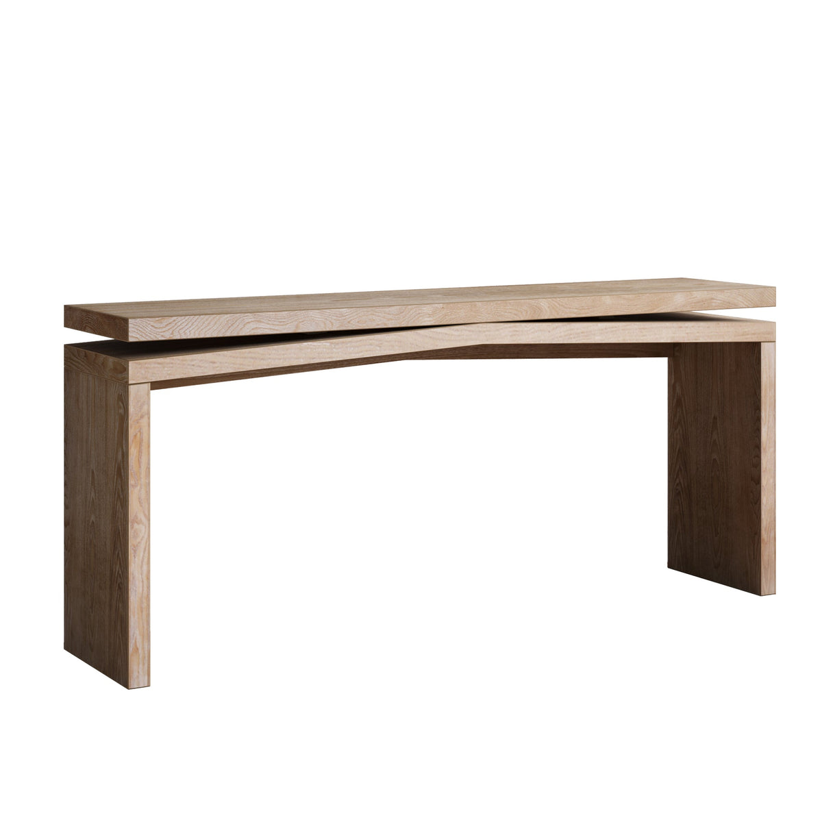 65-Inch Rustic Solid Wood Veneer Console Table, Long Farmhouse Entryway Sofa Table for Living Room, Hallway, Behind Couch, Apartment, Antique
